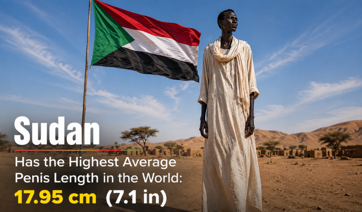 Sudan Has the Highest Average Penis Length in the World: 17.95 cm (7.1 in)
